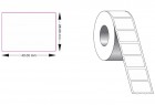 Direct Thermal Labels 40 X 28mm Permanent 38mm Core 1 Across White Roll/2000