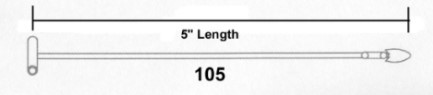 Security Loops 5inch (127mm) Clear Plastic Bx/5,000