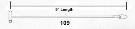 Security Loops 9inch (229mm) Clear Plastic Bx/5,000