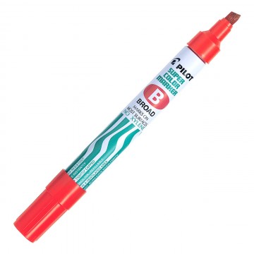 Pilot Super Colour Permanent Marker Broad Red Sca-b-r