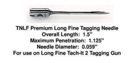 Tach-it 2 Tagging Gun Needles - Long Fine (tnlf) Pk/3