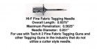 Tach-it 2 Tagging Gun Needles - Fine - High Impact (hi-f) Pk/3