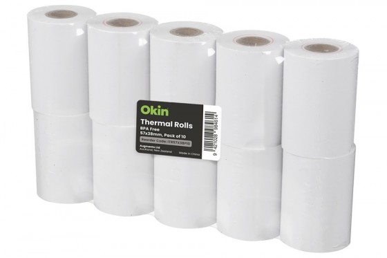 57 X 38 X 12mm Eftpos Thermal Rolls 65gsm