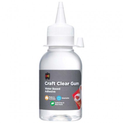 Ec Craft Clear Gum Glue Water-based Adhesive 125ml