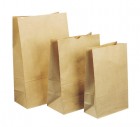 Block Bottom Paper Bags Heavy Duty #0 220 X 100 X 50mm Pk/500