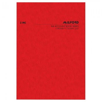 Milford 3 Column Analysis Book A4 Limp Cover 3mc 26lf