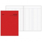 Collins Ledger Book A4 Limp Cover 26lf Red