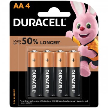 Aa Duracell Coppertop 1.5v Alkaline Battery Pk/4