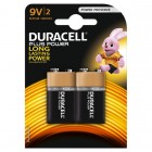 9v Duracell Coppertop Alkaline Battery Pk/2