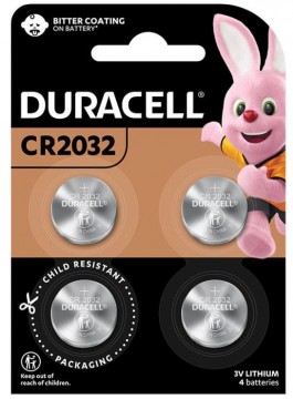 Cr2032 Duracell Lithium 3v Coin Battery Pk/4