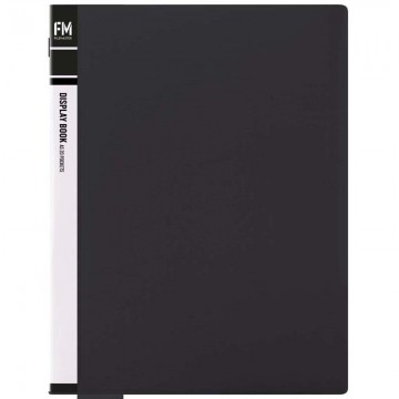 A5 20 Pocket Display Book Black