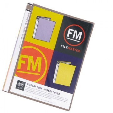 A4 Display Book 20 Pocket Insert Cover Black