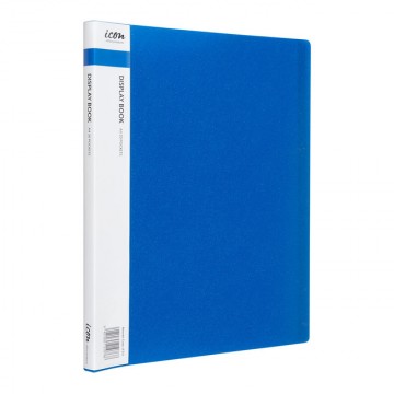 A4 Display Book 20 Pocket Insert Ice Blue