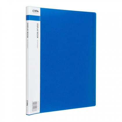A4 Display Book 20 Pocket Insert Ice Blue