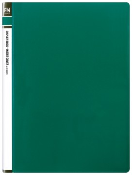 A4 Display Book 20 Pocket Insert Cover Green