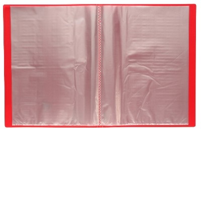 A4 Display Book 20 Pocket Insert Cover Red