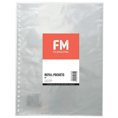 A4 Display Book Refillable Inserts Pk/10