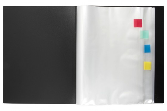 Marbig 100 Pocket Display Book & Case Insert Cover Black