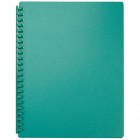 A4 20 Pocket Display Book Refillable Green