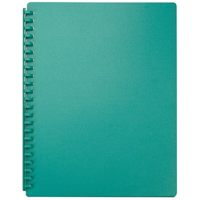 A4 20 Pocket Display Book Refillable Green