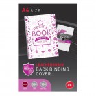 Gbc Leathergrain Back Binding Covers 300gsm A4 Maroon Pk/100