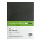 Binding Covers A4 Textured Black 250gsm Pk/100