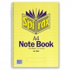 A4 Notebook Spirax 595a Spiral Side Opening Ruled 240 Pages Yellow