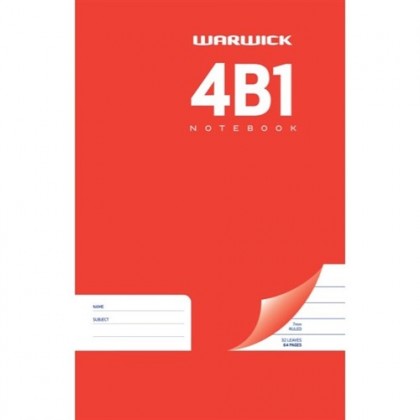 Warwick 4b1 Hard Cover Notebook