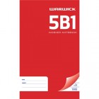 Warwick 5b1 Indexed Notebook 32 Leaf 7mm Ruled 165 X 100mm