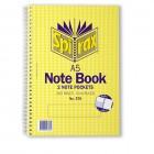 A5 Spirax 570 Notebook Side Opening 200page 7mm Ruled Yellow