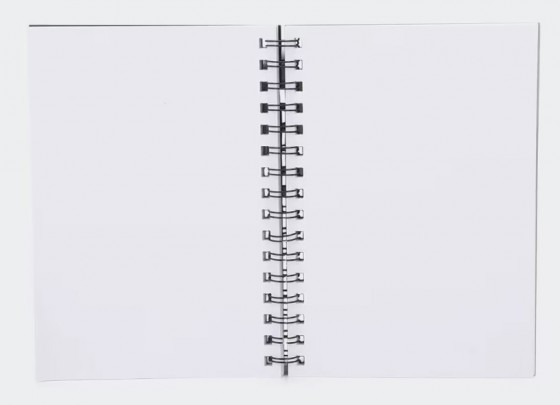 A5 Visual Art Wiro Diary 14.8cm X 21cm 110gsm 60 Sheets Black