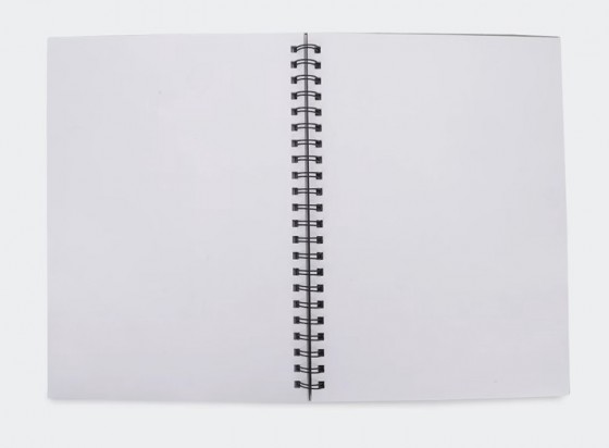 A4 Visual Art Wiro Diary 21.1cm X 29.7cm 110gsm 60 Sheets Black