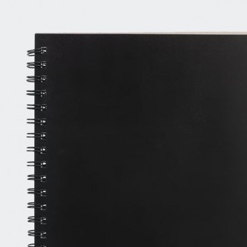 A4 Visual Art Wiro Diary 21.1cm X 29.7cm 110gsm 60 Sheets Black