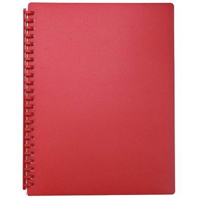 A4 20 Pocket Display Book Refillable Red