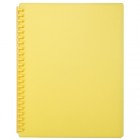 A4 20 Pocket Display Book Refillable Yellow