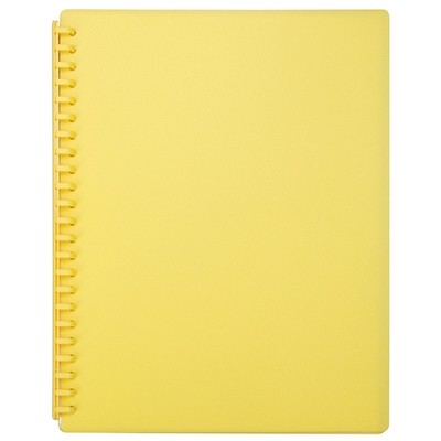 A4 20 Pocket Display Book Refillable Yellow