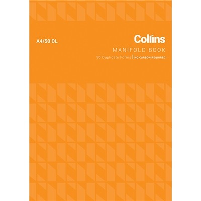 Collins A4/50dl Ncr Manifold Book