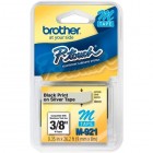 Brother P-touch M921 Black On Silver Tape 9mm X 8m