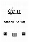 Opus A4 Graph Paper Pad 5mm 70gsm 50 Sheets