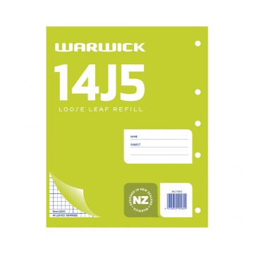 Warwick 14j5 5mm Quad Loose Leaf Refill 255 X 205mm 40 Leaf