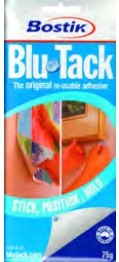 Bostik Blu-tack Reusable Adhesive 75g Blue Pack