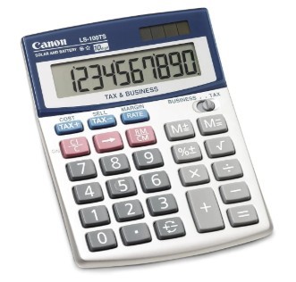 Canon Ls100ts Calculator 10 Digit Tilt Screen