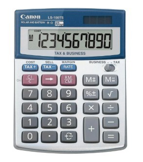 Canon Ls100ts Calculator 10 Digit Tilt Screen