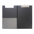 Clipboard Foolscap Pvc With Pocket Black
