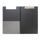 Clipboard Foolscap Pvc With Pocket Black