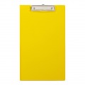 Clipboard Foolscap Pvc With Pocket Yellow