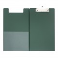 Clipboard Foolscap Pvc With Pocket Green