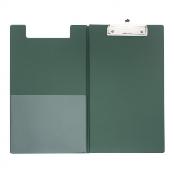 Clipboard Foolscap Pvc With Pocket Green