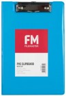 Clipboard Pvc A5 With Flap Fm Vivid Ice Blue