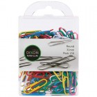 Paper Clips 31mm Round Coloured Pvc Steel Pk/150